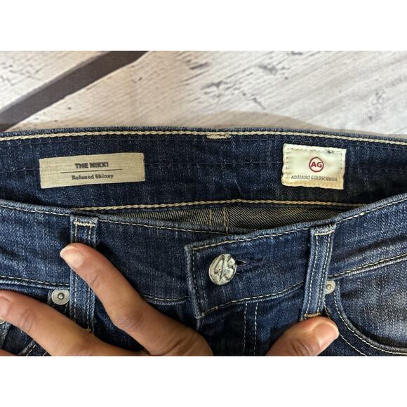 Adriano Goldschmied AG The Mikki Relaxed Skinny Jeans 27R Low Rise Dark Wash - Picture 5 of 7